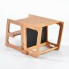 TH014 本色 (17) 2-in-1 Convertible Learning Tower and Kids Table with Chalkboard