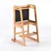 TH014 本色 (2) 2-in-1 Convertible Learning Tower and Kids Table with Chalkboard