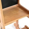 TH014 本色 (4) 2-in-1 Convertible Learning Tower and Kids Table with Chalkboard