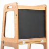 TH014 本色 (8) 2-in-1 Convertible Learning Tower and Kids Table with Chalkboard