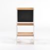 TH014 白 (1) 2-in-1 Convertible Learning Tower and Kids Table with Chalkboard
