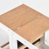 TH014 白 (15) 2-in-1 Convertible Learning Tower and Kids Table with Chalkboard