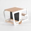 Convertible Learning Tower in Table Mode 2-in-1 learning tower converted into a child-sized table with chalkboard