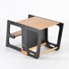 TH014 黑 (19) 2-in-1 Convertible Learning Tower and Kids Table with Chalkboard
