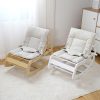 TH1306 (1) Wooden Baby Rocker with Soft Padded Seat