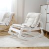 TH1306 (2) Wooden Baby Rocker with Soft Padded Seat