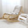 TH1306 (3) Wooden Baby Rocker with Soft Padded Seat