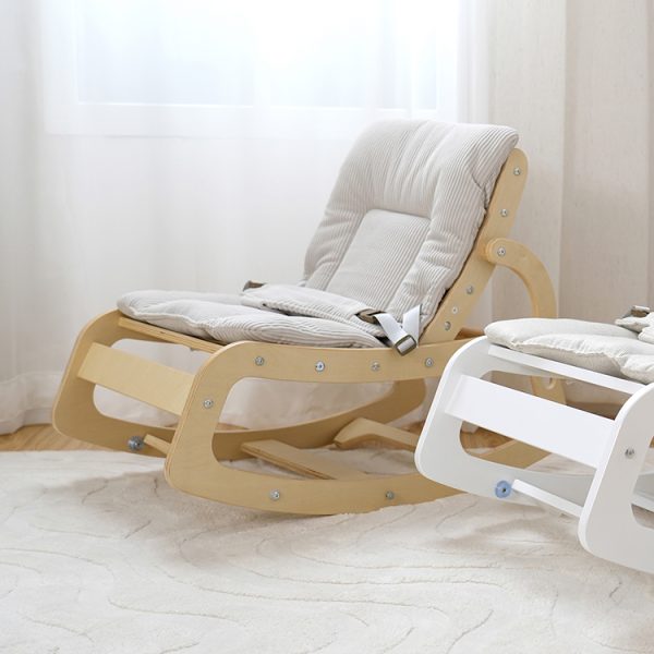 TH1306 (3) Wooden Baby Rocker with Soft Padded Seat