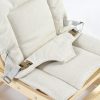 TH1306 本色木米白垫 (5) Wooden Baby Rocker with Soft Padded Seat