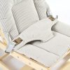 TH1306 本色木米黄垫 (1) Wooden Baby Rocker with Soft Padded Seat