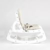 TH1306 白木米白垫 (11) Wooden Baby Rocker with Soft Padded Seat