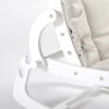 TH1306 白木米白垫 (6) Wooden Baby Rocker with Soft Padded Seat