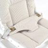 TH1306 白木米黄垫 (19) Wooden Baby Rocker with Soft Padded Seat