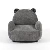 Bouclé Kids Sofa with Cute Animal Ears