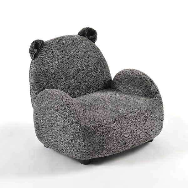 Bouclé Kids Sofa with Cute Animal Ears
