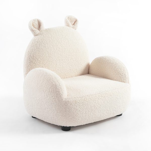 Bouclé Kids Sofa with Cute Animal Ears