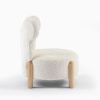 TY28 (7) Mouse Ear Bouclé Kids Chair with Wooden Legs