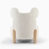 TY28 (9) Mouse Ear Bouclé Kids Chair with Wooden Legs