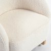 Bouclé Kids Rocking Chair with Wooden Rockers