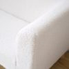 2-Seater Bouclé Kids Sofa with Wooden Legs