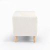 2-Seater Bouclé Kids Sofa with Wooden Legs