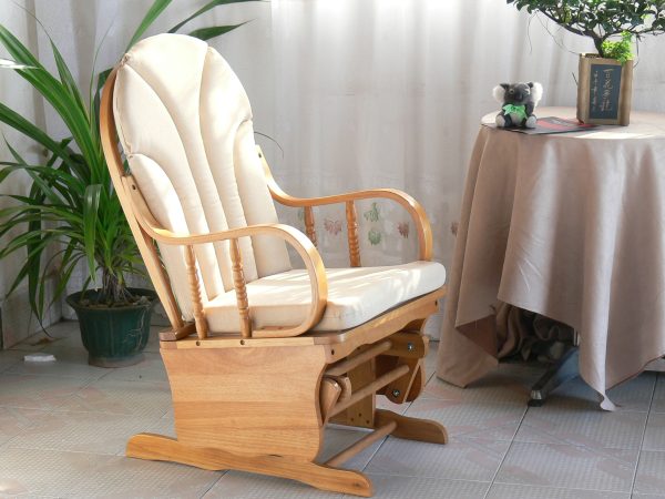 YY04-1 Premium Wooden Rocking Chair with Ottoman | Nursery Furniture Manufacturer
