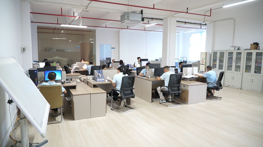 Nursery furniture factory team of Tianfeng baby and export office in China