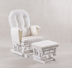 White Nursery Glider Chair white nursery glider chair with matching footrest
