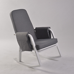 报价图片5 Modern Rocking Chair with Ottoman | Upholstered Lounge Chair for Living Room
