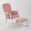 Modern Kids Rocking Chair pink kids rocking chair with footrest for reading corner