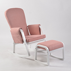 Modern Kids Rocking Chair pink kids rocking chair with footrest for reading corner