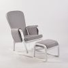 Modern Kids Rocking Chair grey children's rocking chair with ottoman