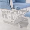 Classic Button Tufted Nursery Glider Chair with Ottoman