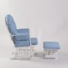 Classic Button Tufted Nursery Glider Chair with Ottoman