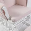 Classic Button Tufted Nursery Glider Chair with Ottoman