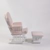 Classic Button Tufted Nursery Glider Chair with Ottoman