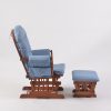 Classic Button Tufted Nursery Glider Chair with Ottoman