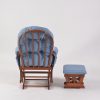 Classic Button Tufted Nursery Glider Chair with Ottoman