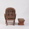 Classic Button Tufted Nursery Glider Chair with Ottoman