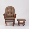 Classic Button Tufted Nursery Glider Chair with Ottoman
